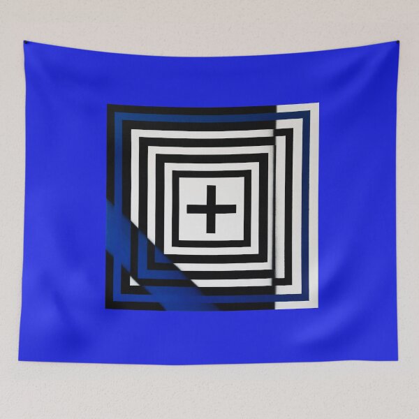 Item preview, BLUE SQUARES OF ESONE ABSTRACT URBAN GRAFFITI STREET STYLE designed and sold by GraffitiBomberZ.