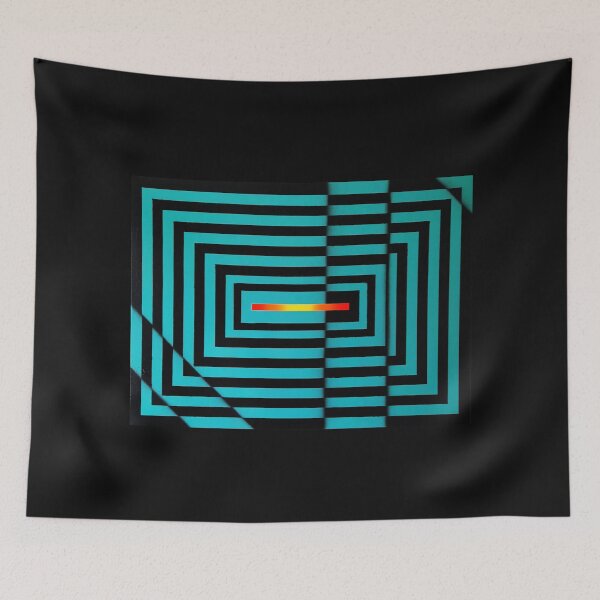 Item preview, TURQOISE SQUARES OF ESONE ABSTRACT URBAN GRAFFITI STREET STYLE designed and sold by GraffitiBomberZ.