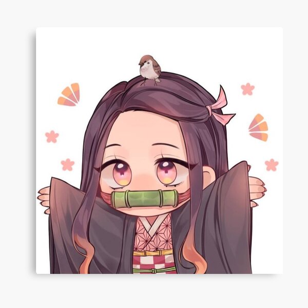 Nezuko Kamado Kimetsu No Jaiba Canvas Print By Julio 1225 Redbubble