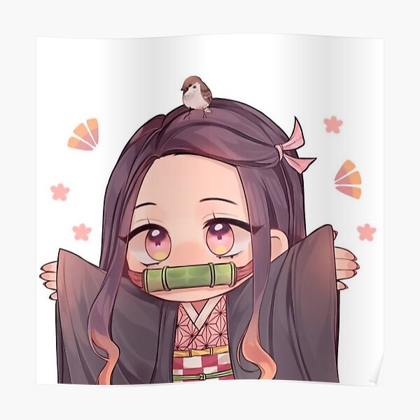 Small Nezuko Posters Redbubble