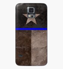 Thin Blue Line Texas Flag Police Badge Case/Skin for Samsung Galaxy