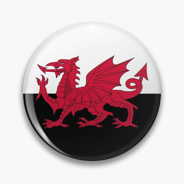 Item preview, Wales flag - Black & White designed and sold by Etchedclothing.