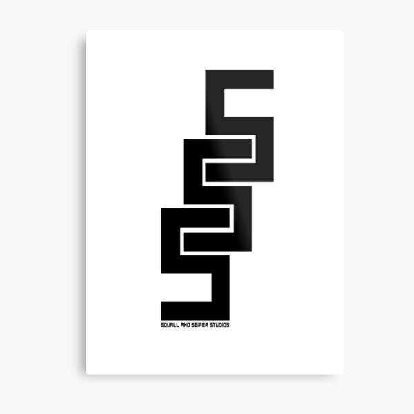 Squall And Seifer Studios Logo 1Black Metal Print
