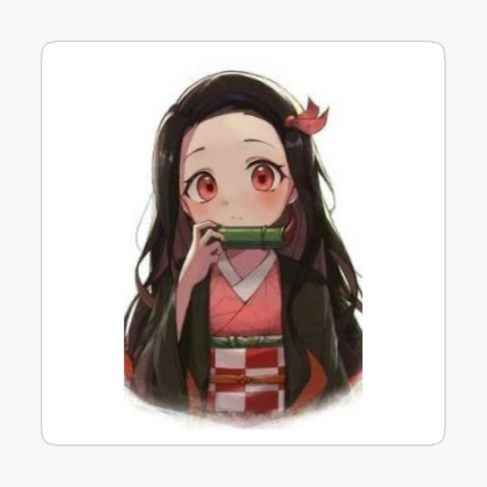 Cute Nezuko Chan Demon Slayer Anime Design Photographic Print By Estella Redbubble