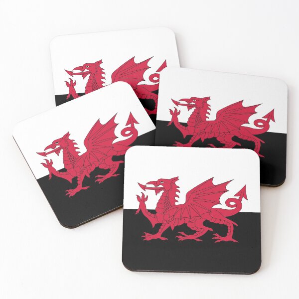 Item preview, Wales flag - Black & White designed and sold by Etchedclothing.