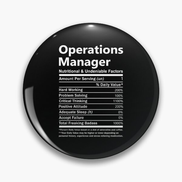 Item preview, Operations Manager T Shirt - Nutritional And Undeniable Factors Gift Item Tee designed and sold by chencktwan.