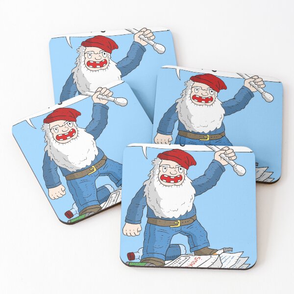 Item preview, clean up your trash. angry gnome. anti littering. designed and sold by JJadx.