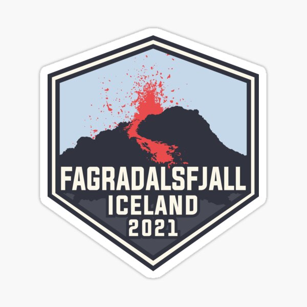 Fagradalsfjall Iceland Sticker