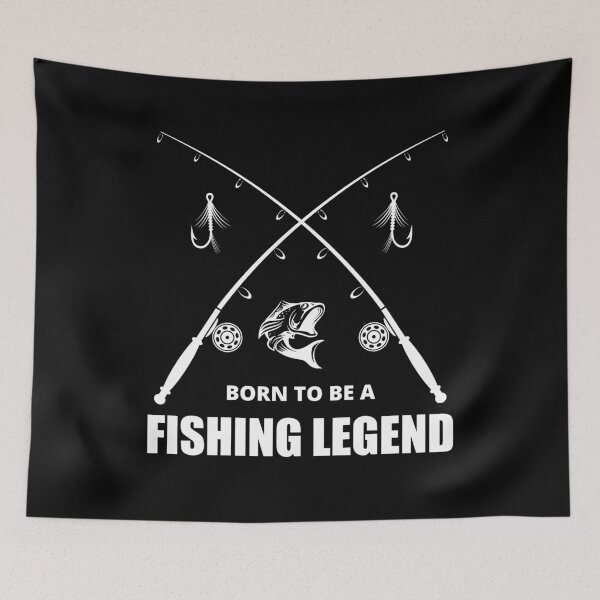 Item preview, Born To Be A Fishing Legend, With Fishing Rods designed and sold by Avishy.