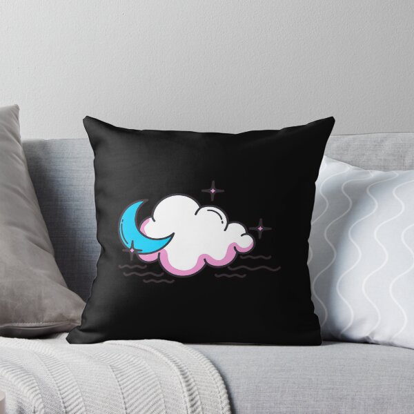 Item preview, Subtle Transgender Pride Moon and Cloud designed and sold by tiredandbored.