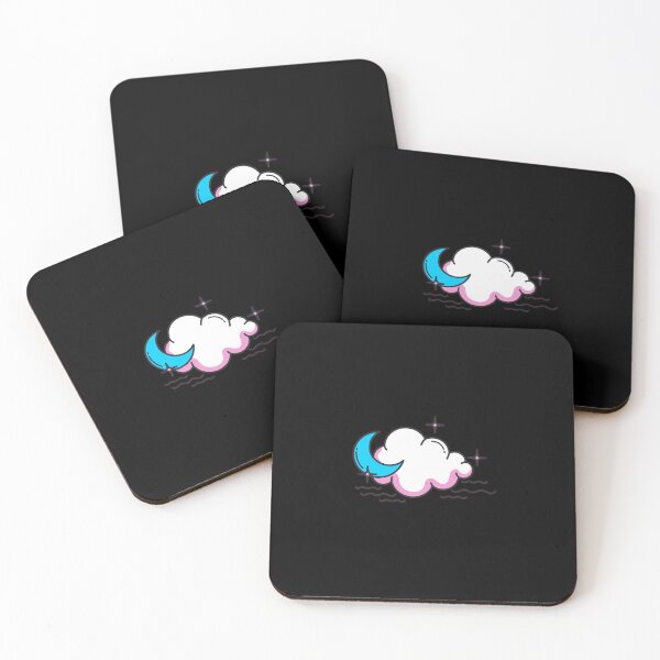 Item preview, Subtle Transgender Pride Moon and Cloud designed and sold by tiredandbored.