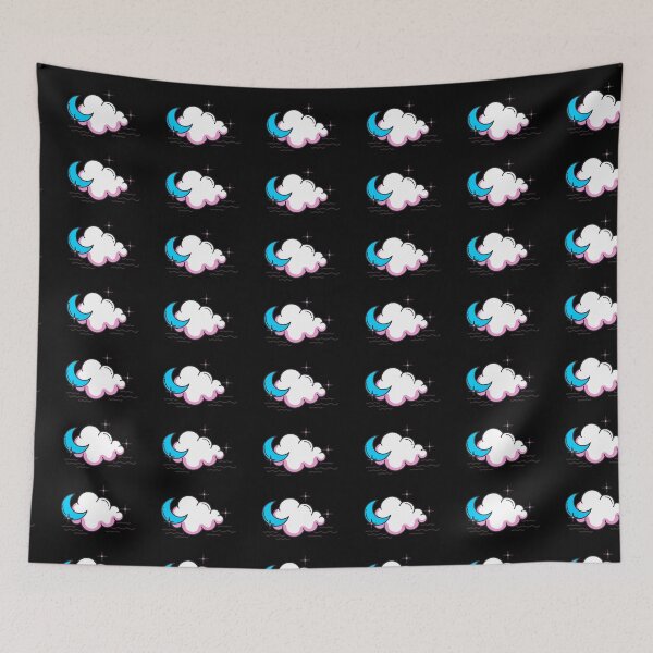 Item preview, Subtle Transgender Pride Moon and Cloud designed and sold by tiredandbored.