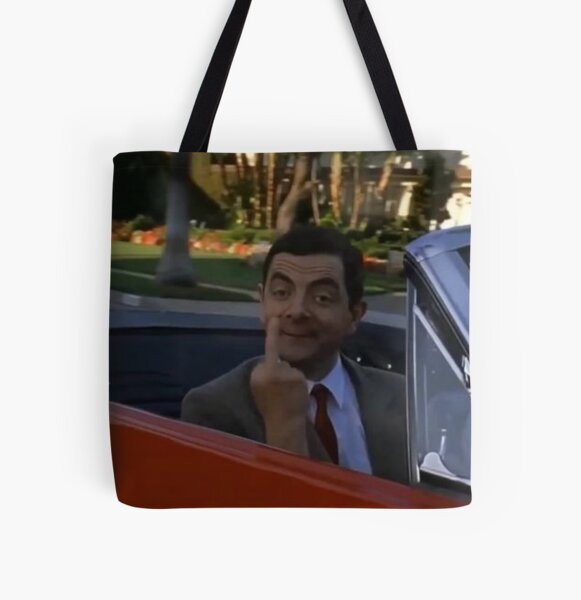 Funny Mr Bean Middle Finger Meme Design Tote Bag For Sale By