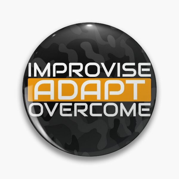 Item preview, Improvise adapt overcome Orange, Black multicam - motivational designed and sold by Honest-Quotes.