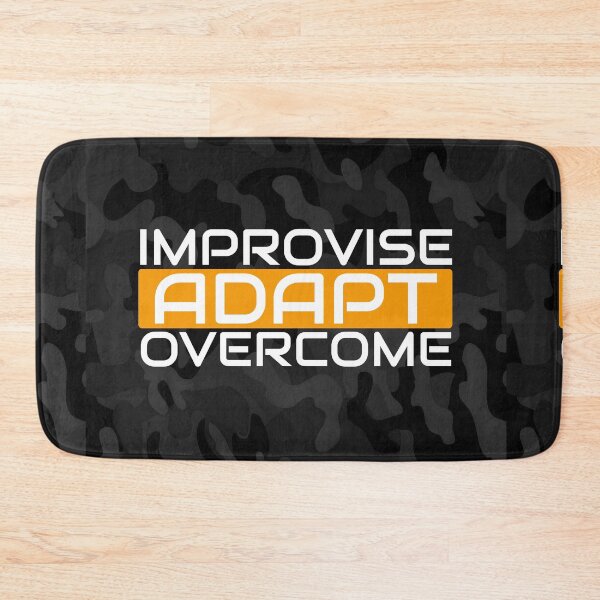 Item preview, Improvise adapt overcome Orange, Black multicam - motivational designed and sold by Honest-Quotes.