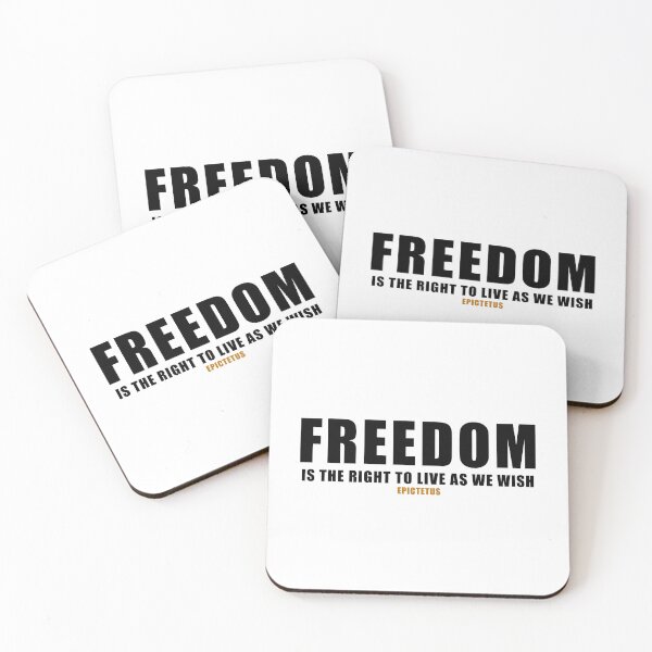 Item preview, Quote Epictetus, Freedom Is The Right To Live As We Wish.  designed and sold by ArtOfRebellion.