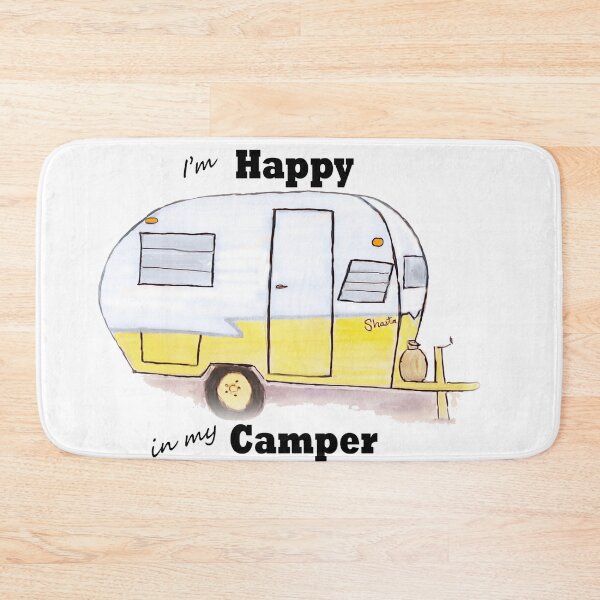 Item preview, I'm Happy in my Camper  Yellow designed and sold by Cindy Smith.