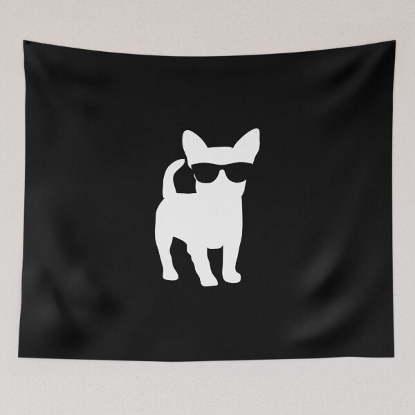Item preview, Black And White Pug With Sunglasses designed and sold by sunnyxvibesss.