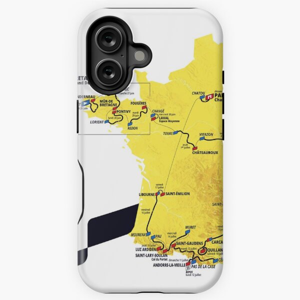 Aperçu de l'œuvre Carte du Tour France 2021 Affiche créée et vendue par hummmatthew.