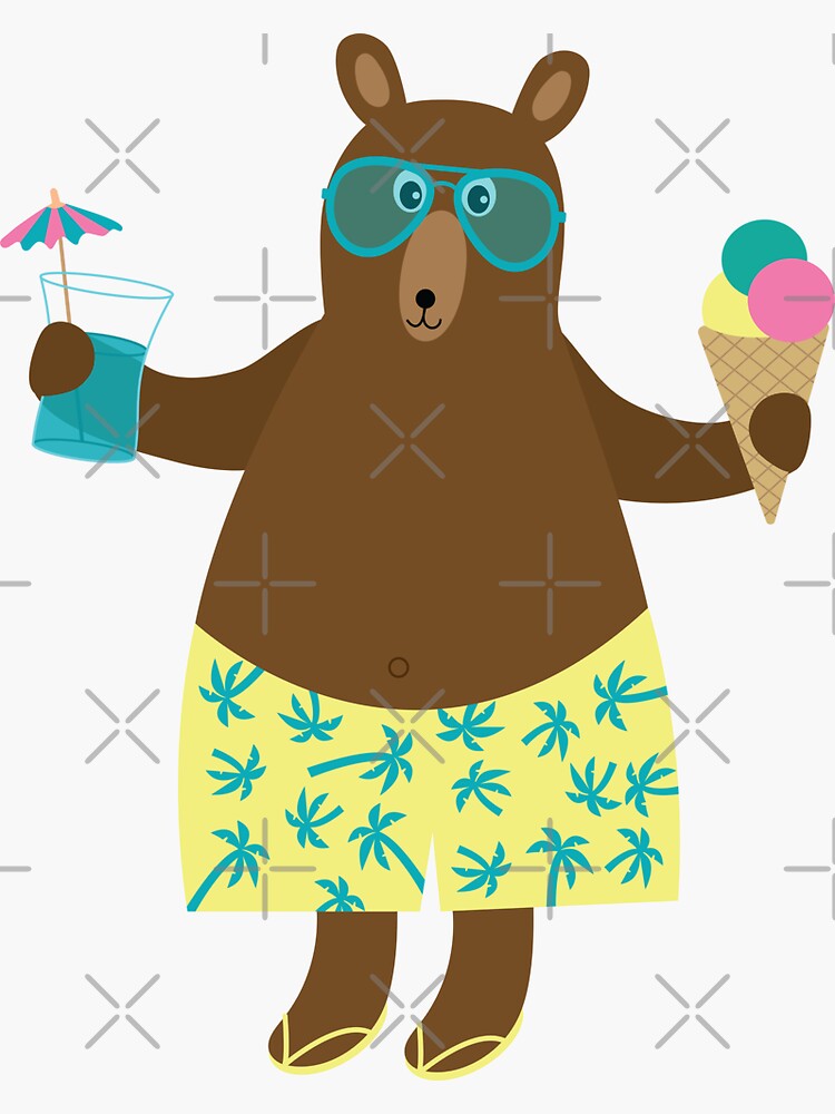 Boogie Bear Sticker for Sale by OfficialCoolCat