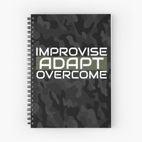 Item preview, Improvise adapt overcome Olive green, Black multicam - motivational designed and sold by Honest-Quotes.
