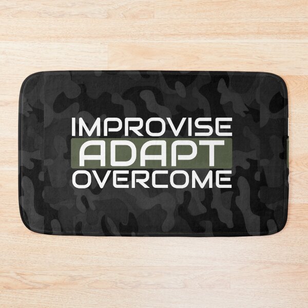 Item preview, Improvise adapt overcome Olive green, Black multicam - motivational designed and sold by Honest-Quotes.