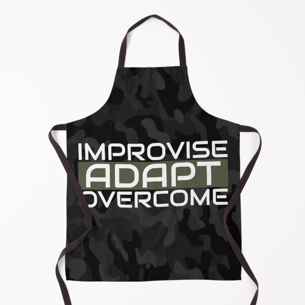 Item preview, Improvise adapt overcome Olive green, Black multicam - motivational designed and sold by Honest-Quotes.