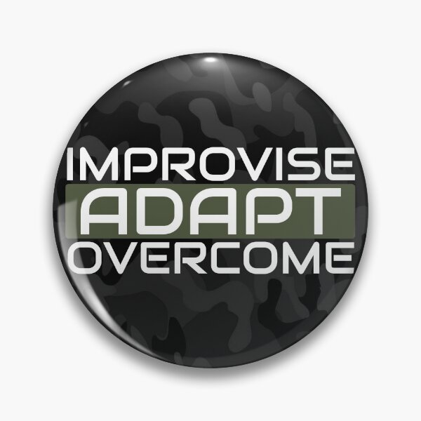Item preview, Improvise adapt overcome Olive green, Black multicam - motivational designed and sold by Honest-Quotes.