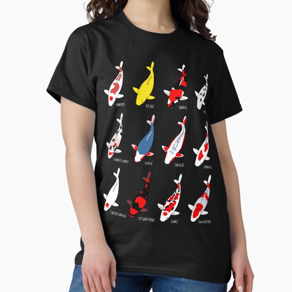 Item preview, Koi Breeds Names Koicarp Koifish Garden Pond Fish Koi Lover designed and sold by TheAplus.