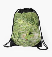 Four Stages of Longhorn Milkweed, or Zizotes Milkweed Drawstring Bag