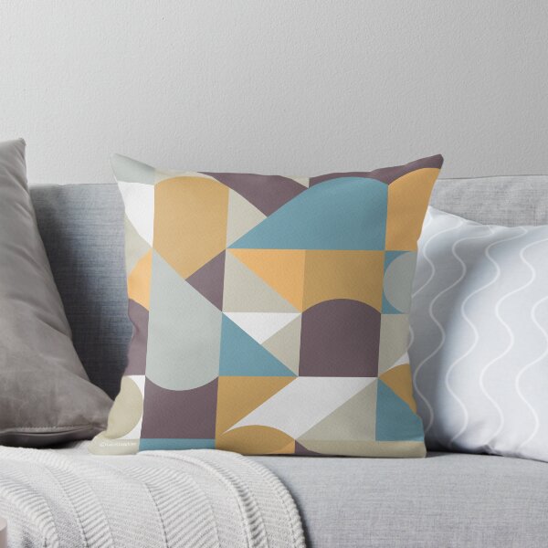 Item preview, Abstract Carnival -Blue, Mustard and and Beige Palette designed and sold by CircusCreative.