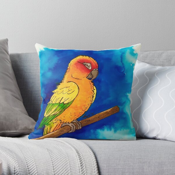 16x16 VR Multicolor Corp Beautiful Baby Sun Conure Throw Pillow 16x16 VR Multicolor Corp Beautiful Baby Sun Conure Throw Pillow