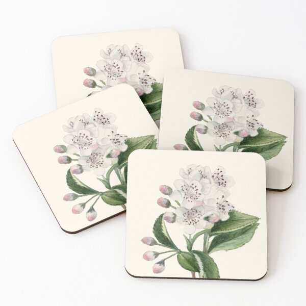 Item preview, Vintage Red Chokeberry Flower Blooming designed and sold by JoyforU.