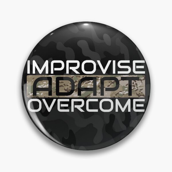 Item preview, Improvise adapt overcome Multicam, Black multicam - motivational designed and sold by Honest-Quotes.