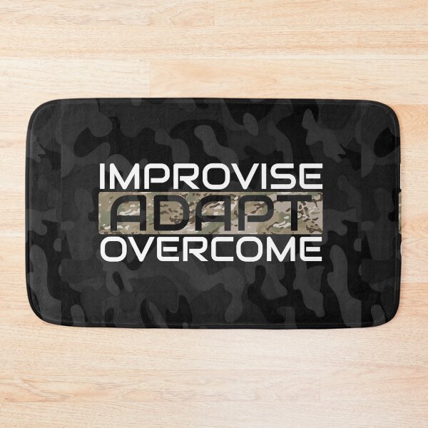 Item preview, Improvise adapt overcome Multicam, Black multicam - motivational designed and sold by Honest-Quotes.