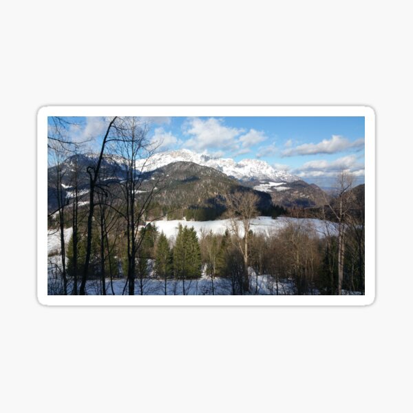 Item preview, Berchtesgaden, Germany: What remains of the Berghof Hitler's residence and headquarter in the Obersalzberg. What he saw from his window. Sunny and cold winter morning with snow designed and sold by Maurizio Fabbroni.