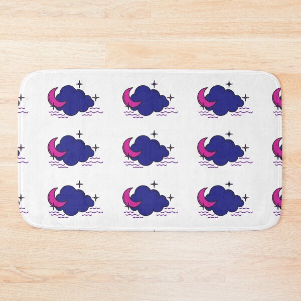 Item preview, Subtle Bisexual Pride Flag Moon and Cloud  designed and sold by tiredandbored.