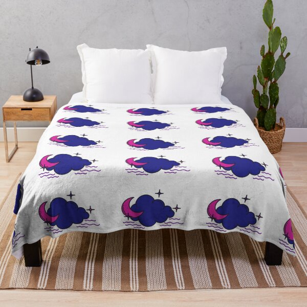 Item preview, Subtle Bisexual Pride Flag Moon and Cloud  designed and sold by tiredandbored.