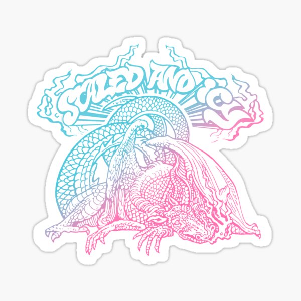 trash and icy Sticker