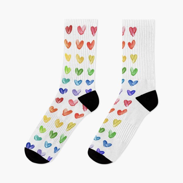 Item preview, Rainbow Painted Hearts designed and sold by alacartemc.