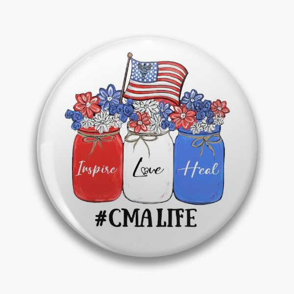 Item preview, Inspire Love Heal Nurse CMA Life American Flag designed and sold by AlisonWalsh24.