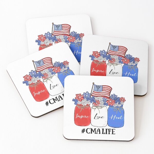 Item preview, Inspire Love Heal Nurse CMA Life American Flag designed and sold by AlisonWalsh24.