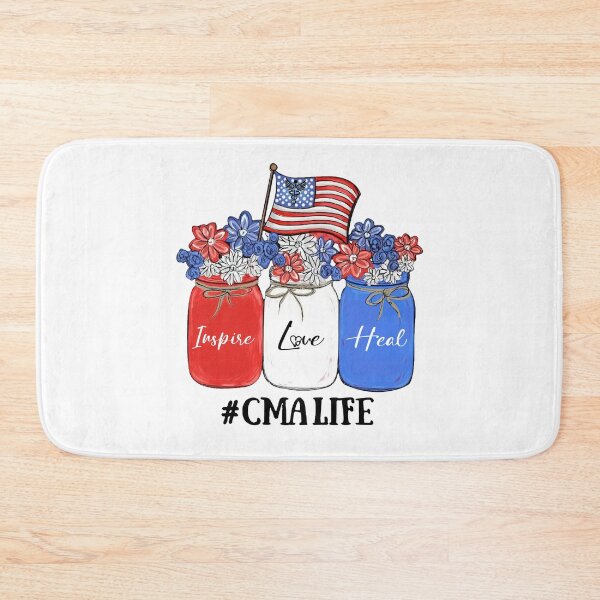 Item preview, Inspire Love Heal Nurse CMA Life American Flag designed and sold by AlisonWalsh24.