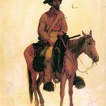 Artwork thumbnail, 'Trapper' by Bierstadt (Reprint) by Classic Visions Gallery