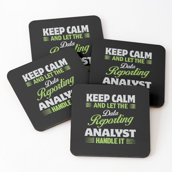 Item preview, Keep Calm And Let Data Reporting Analyst Handle It designed and sold by Silver Medal.