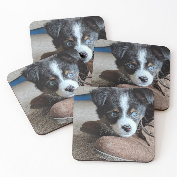 Item preview, Baby Aussie Australian Shepherd Puppy Dog designed and sold by HippoTheAussie.