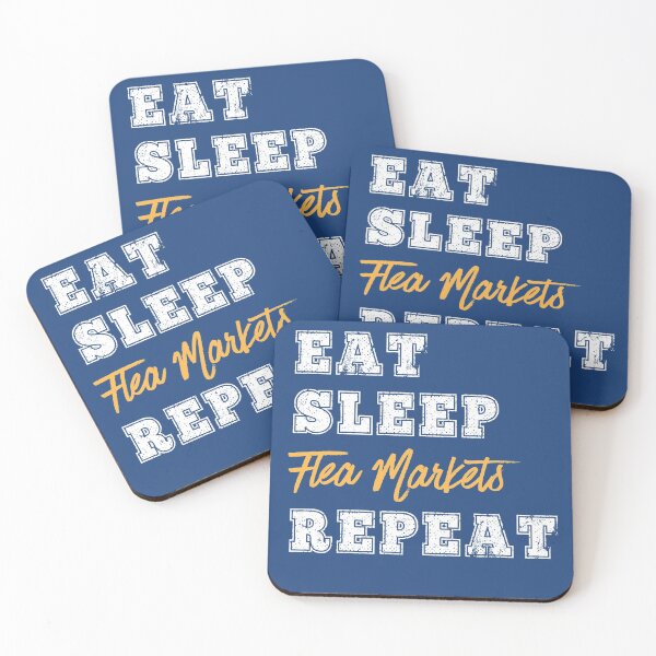 Item preview, Funny Eat Sleep Flea Markets Repeat Thrifter Thrifting Bargain Shopper Gift designed and sold by carlhunt99.