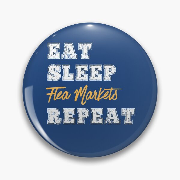 Item preview, Funny Eat Sleep Flea Markets Repeat Thrifter Thrifting Bargain Shopper Gift designed and sold by carlhunt99.