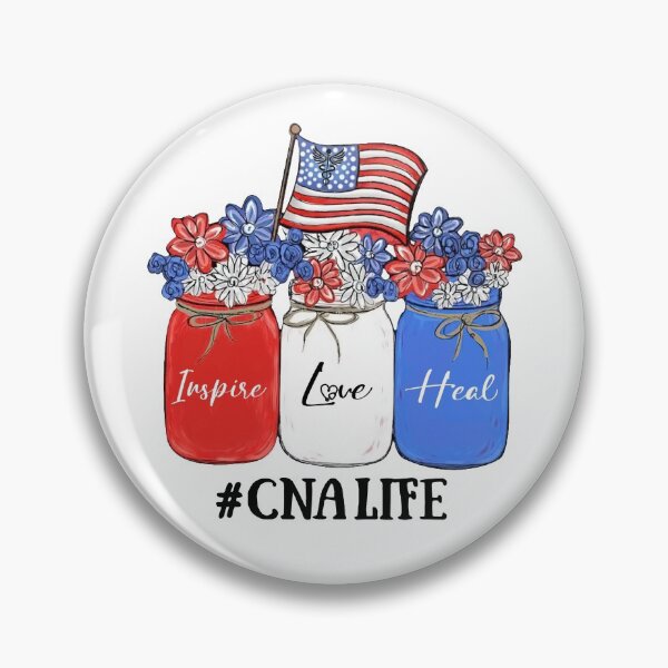 Artikelvorschau, Inspire Love Heal Nurse CNA Life American Flag entworfen und verkauft von AlisonWalsh24.
