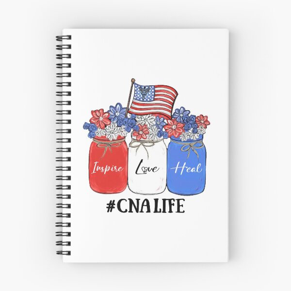 Item preview, Inspire Love Heal Nurse CNA Life American Flag designed and sold by AlisonWalsh24.